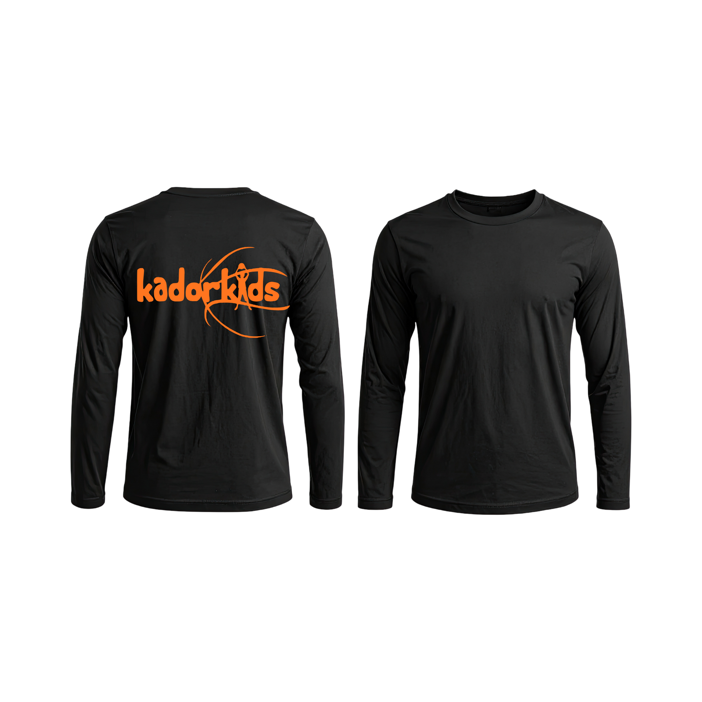 Kadorkids Black Logo Long-Sleeve Shirt