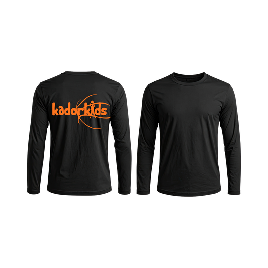 Kadorkids Black Logo Long-Sleeve Shirt